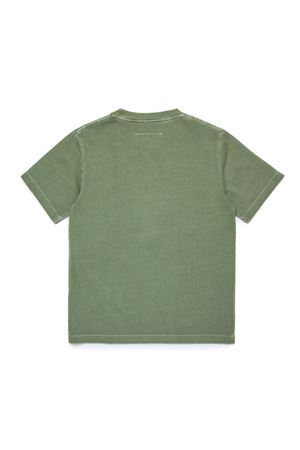 tshirt in cotone verde MAISON MARGIELA KIDS | M60671MM04AM6505